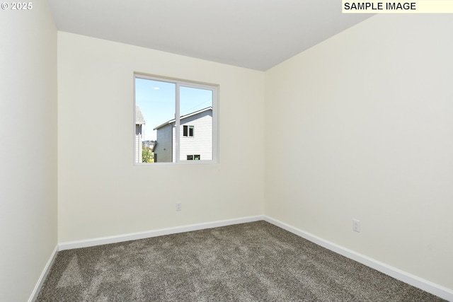 view of carpeted empty room