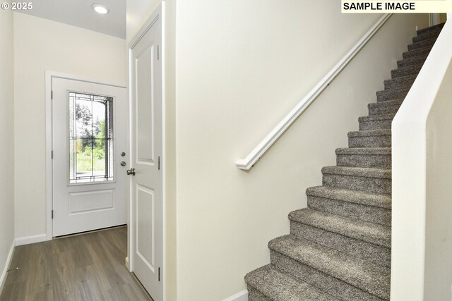 interior space featuring hardwood / wood-style floors