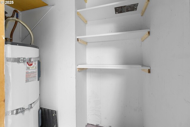 9455 SW 146th Ter Unit D 2, Beaverton, OR 97007 - utility room with strapped water heater
