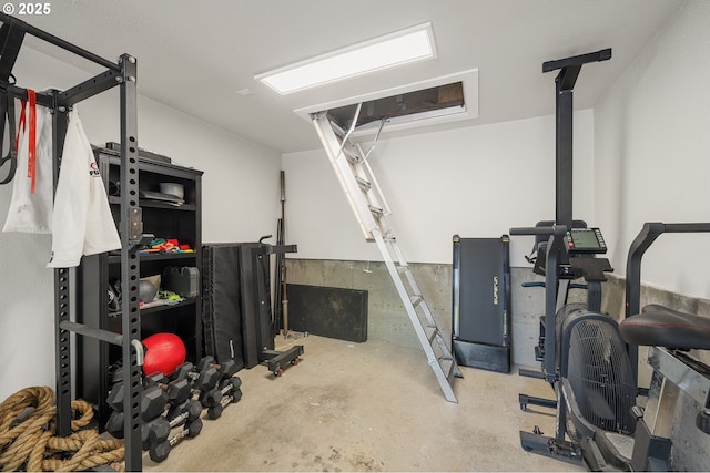 view of exercise room