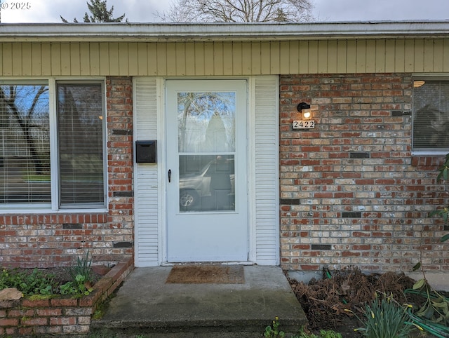 view of entrance to property