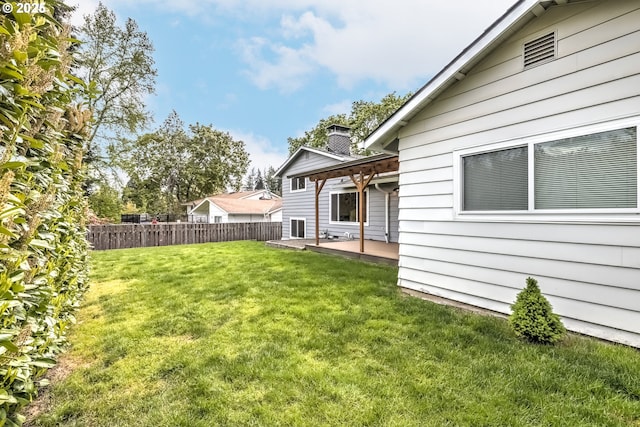 14075 SW Cherryhill Dr, Beaverton, OR 97008 - view of yard featuring a patio area and fence
