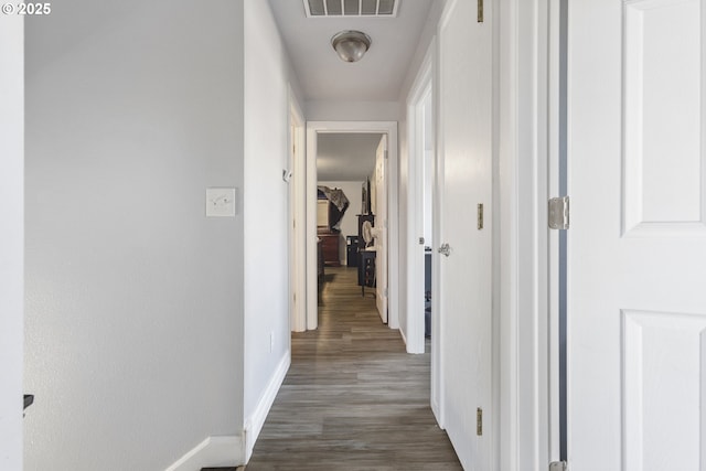 227 Hauser Ct, Molalla, OR 97038 - corridor featuring baseboards and dark wood-style flooring