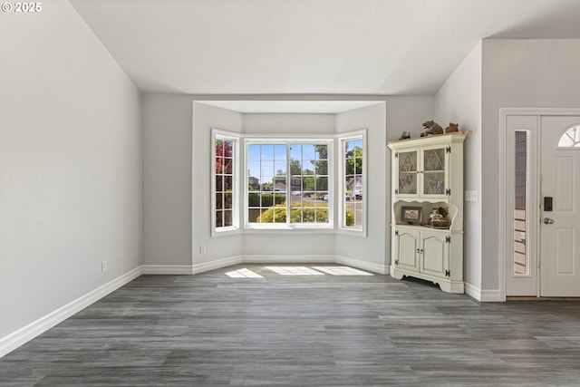227 Hauser Ct, Molalla, OR 97038 - foyer with baseboards and wood finished floors