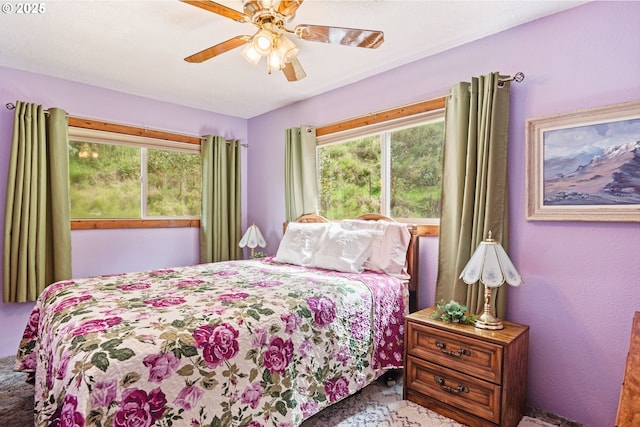 11754 Colvin Rd, Clatskanie, OR 97016 - bedroom featuring ceiling fan and carpet floors