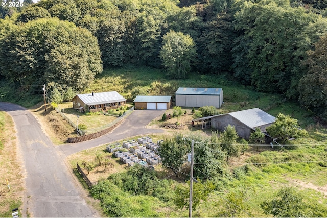11754 Colvin Rd, Clatskanie, OR 97016 - aerial view of property and surrounding area featuring a heavily wooded area