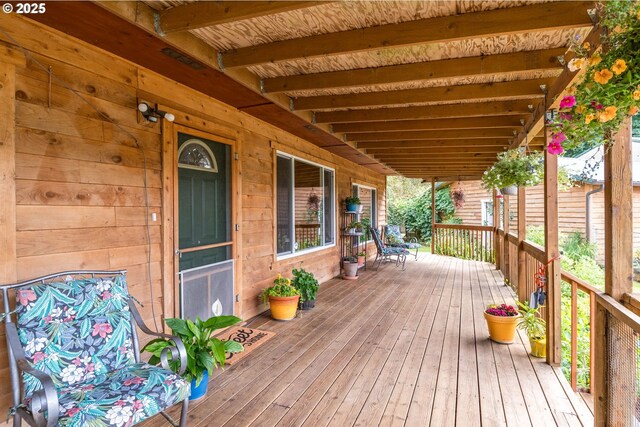11754 Colvin Rd, Clatskanie, OR 97016 - view of wooden deck