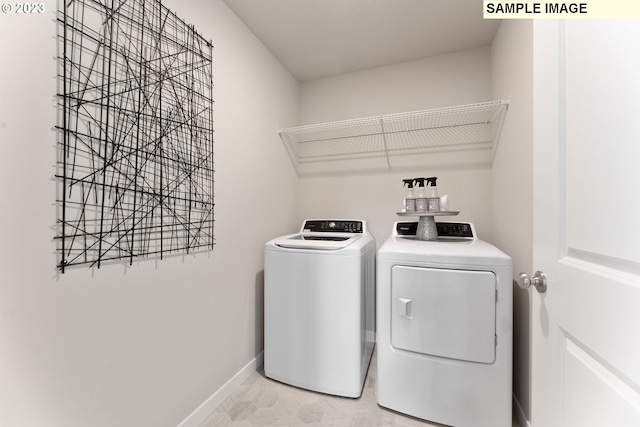 8518 NE 134th Ave Lot 89, Vancouver, WA 98682 - laundry room featuring independent washer and dryer and baseboards