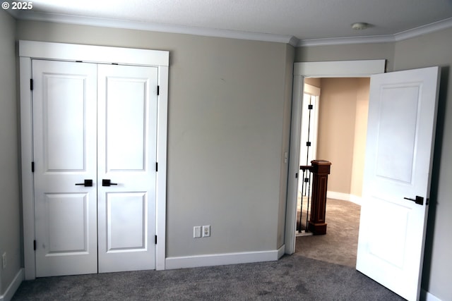 2659 SW Latourell Pl SW, Troutdale, OR 97060 - unfurnished bedroom featuring ornamental molding, carpet flooring, baseboards, and a closet