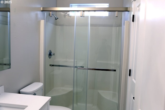 2659 SW Latourell Pl SW, Troutdale, OR 97060 - full bathroom featuring a shower stall, vanity, and toilet