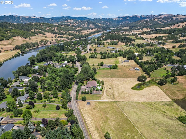 1025 Echo Dr, Roseburg, OR 97470 - aerial view of property's location featuring a water and mountain view