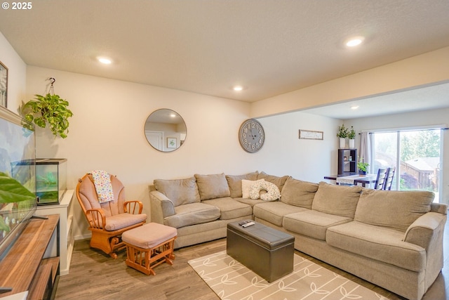 2804 N 3rd Way, Ridgefield, WA 98642 - living area featuring light wood-style floors and recessed lighting
