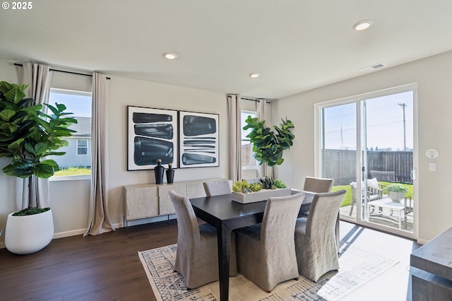 974 Legacy Ln, Eugene, OR 97402 - dining room with wood finished floors and recessed lighting