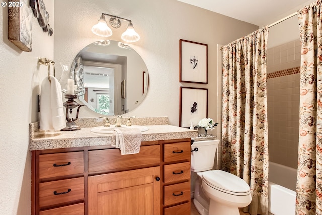 9122 NW Wood Rose Loop, Portland, OR 97229 - full bath with vanity, toilet, and shower / bath combo with shower curtain