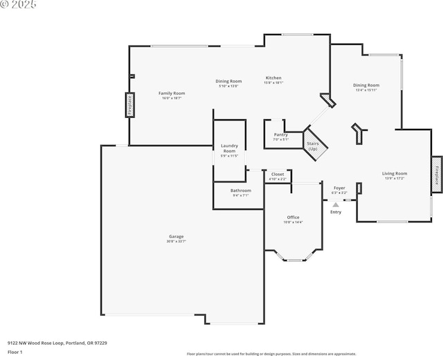 9122 NW Wood Rose Loop, Portland, OR 97229 - room layout