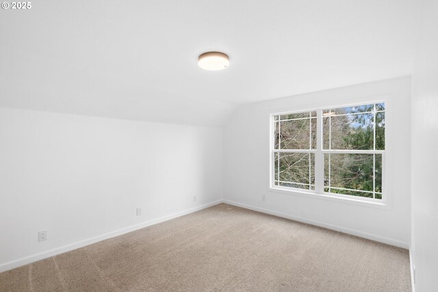 13332 SE Harold St, Portland, OR 97236 - bonus room featuring lofted ceiling, baseboards, and carpet floors