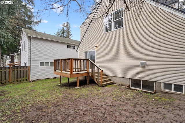 13332 SE Harold St, Portland, OR 97236 - back of property with fence and a deck