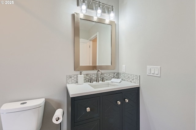 4106 SE 122nd Ave, Portland, OR 97236 - bathroom featuring vanity and decorative backsplash