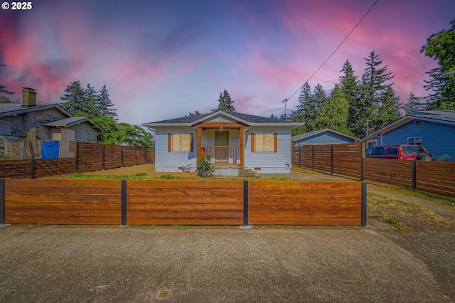 4106 SE 122nd Ave, Portland, OR 97236 - bungalow featuring crawl space and a fenced front yard