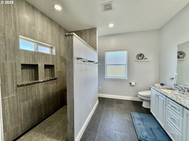 842 Chetco Point Ter, Brookings, OR 97415 - full bath featuring plenty of natural light, vanity, a walk in shower, and recessed lighting