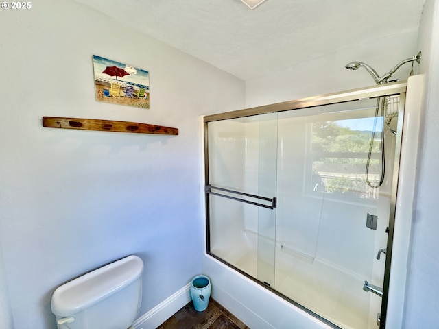 842 Chetco Point Ter, Brookings, OR 97415 - bathroom with toilet and enclosed tub / shower combo