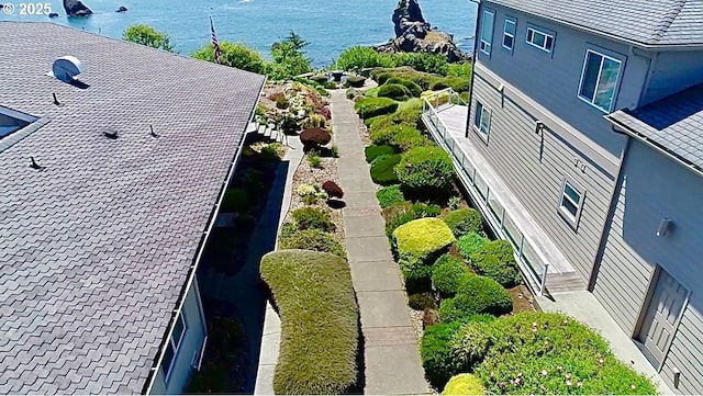 842 Chetco Point Ter, Brookings, OR 97415 - view from above of property featuring a large body of water