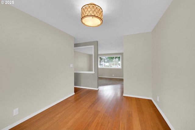 empty room featuring hardwood / wood-style floors