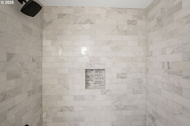 room details with tiled shower