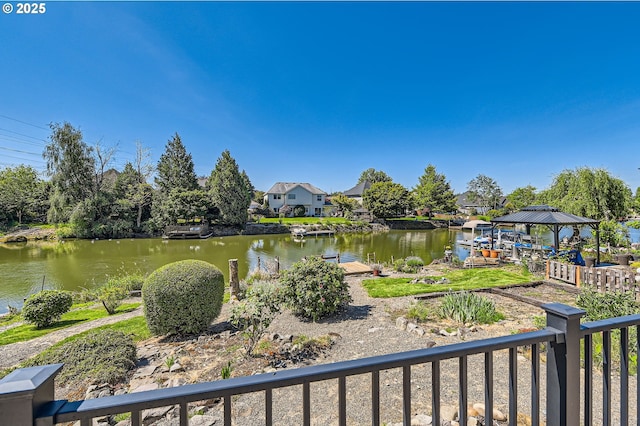 22160 NE Lachenview Ln, Fairview, OR 97024 - water view with a gazebo