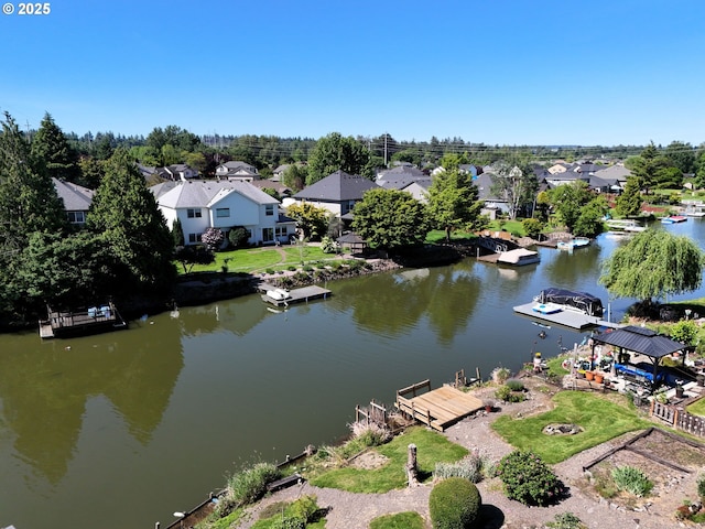 22160 NE Lachenview Ln, Fairview, OR 97024 - aerial view of residential area with a nearby body of water