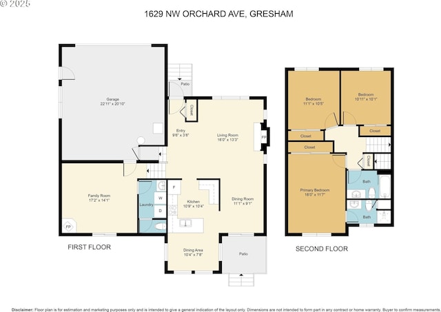 1629 NW Orchard Ave, Gresham, OR 97030 - room layout