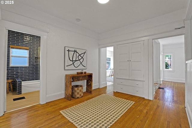 26 NW 22nd Pl, Portland, OR 97210 - entryway featuring hardwood / wood-style floors and baseboards