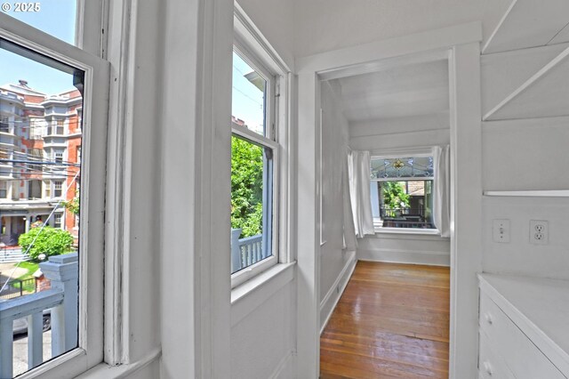 26 NW 22nd Pl, Portland, OR 97210 - doorway with wood finished floors and baseboards