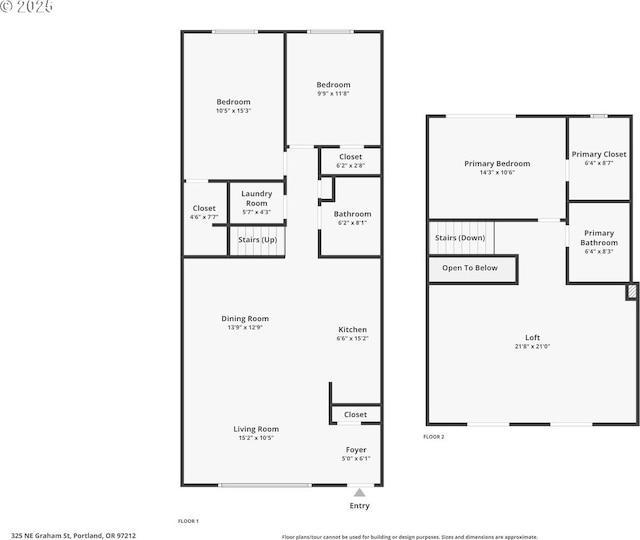 325 NE Graham St Unit 10, Portland, OR 97212 - home floor plan