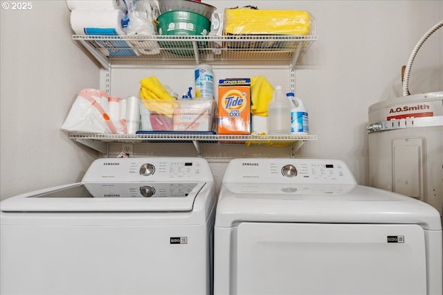 washroom featuring separate washer and dryer