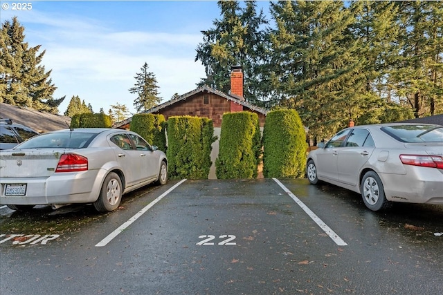 view of parking / parking lot