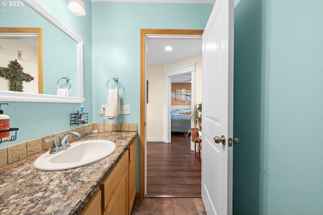 bathroom featuring vanity