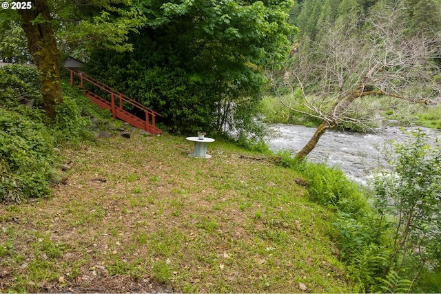 12791 Sutherland Rd, Swisshome, OR 97480 - view of yard featuring a wooded view