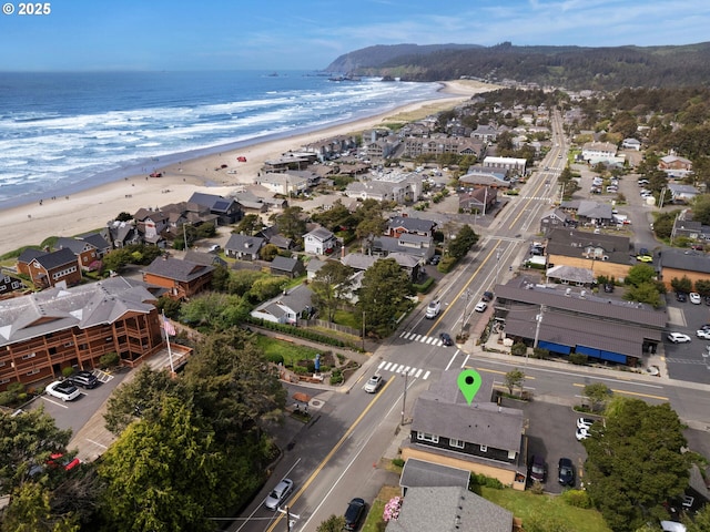 107 Sunset Blvd, Cannon Beach, OR 97110 - aerial perspective of suburban area featuring expansive coastline