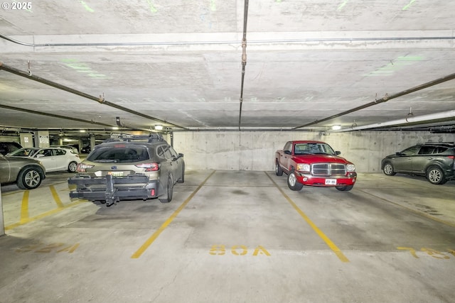 view of parking deck