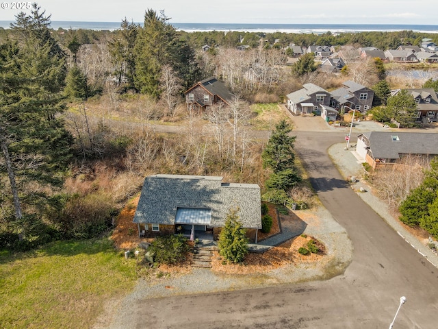 bird's eye view with a residential view