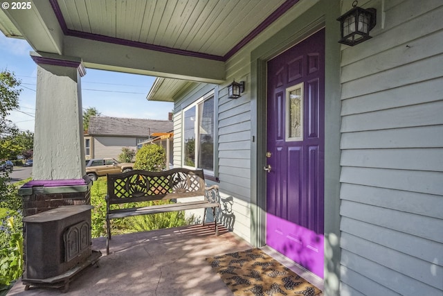 view of patio with covered porch