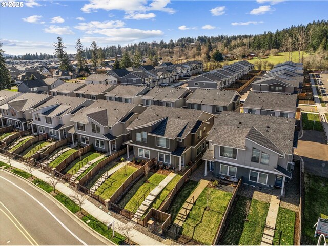 birds eye view of property featuring a residential view