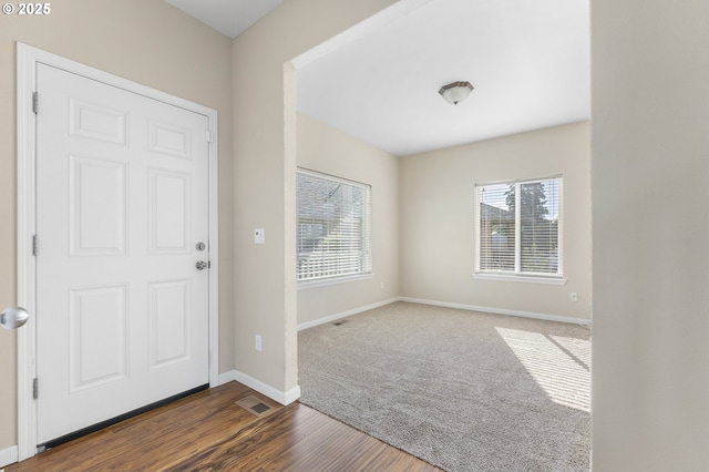 381 SE Regan Hill Loop, Estacada, OR 97023 - entryway with plenty of natural light and wood finished floors