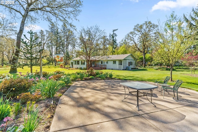 view of patio / terrace with a deck