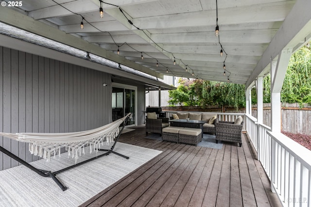 7364 SW 175th Ter, Beaverton, OR 97007 - wooden terrace with an outdoor hangout area