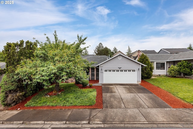7364 SW 175th Ter, Beaverton, OR 97007 - view of front of property with a garage, a front lawn, and driveway