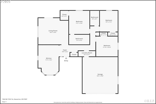 7364 SW 175th Ter, Beaverton, OR 97007 - property floor plan