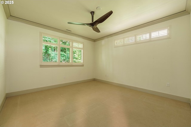 1951 NW Hoyt St, Portland, OR 97209 - spare room with a ceiling fan, baseboards, and light floors