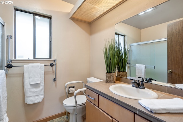 12110 SW King Arthur St, Portland, OR 97224 - bathroom with vanity and a shower with shower door